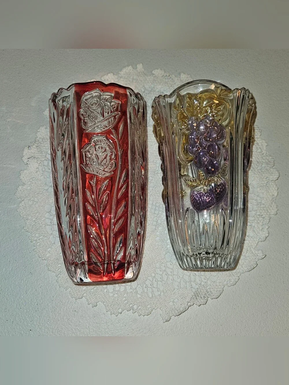Vintage: Crystal German Vases 6.5 